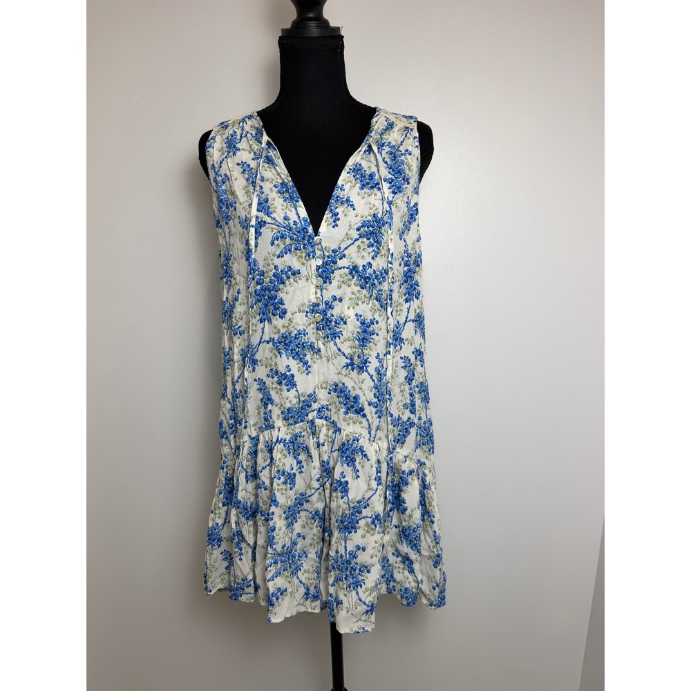Chic Summer Floral Mini Romper Cottagecore Zara Women's S